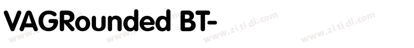 VAGRounded BT字体转换